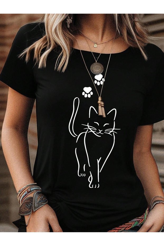 New Fashion Printed Women t Shirt T-Shirt
