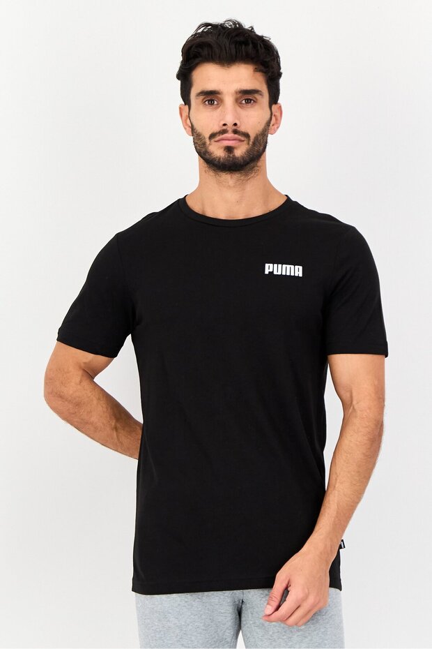 Men Sportswear Fit Short Sleeve Outdoor T-shirt, Black