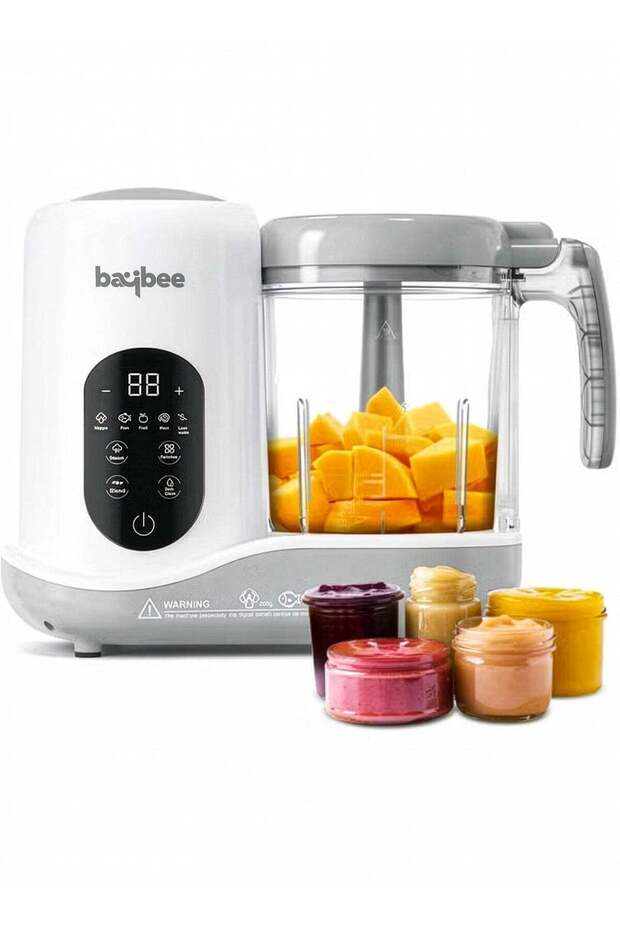 Blenzy 5-in-1 Electric Baby Food Processor with Steamer, Grinder & Chopper | Self-Clean Touch Contro
