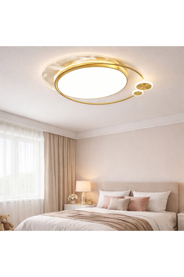 Χρυσός πολυέλαιος LED 96W 50εκ. - 1