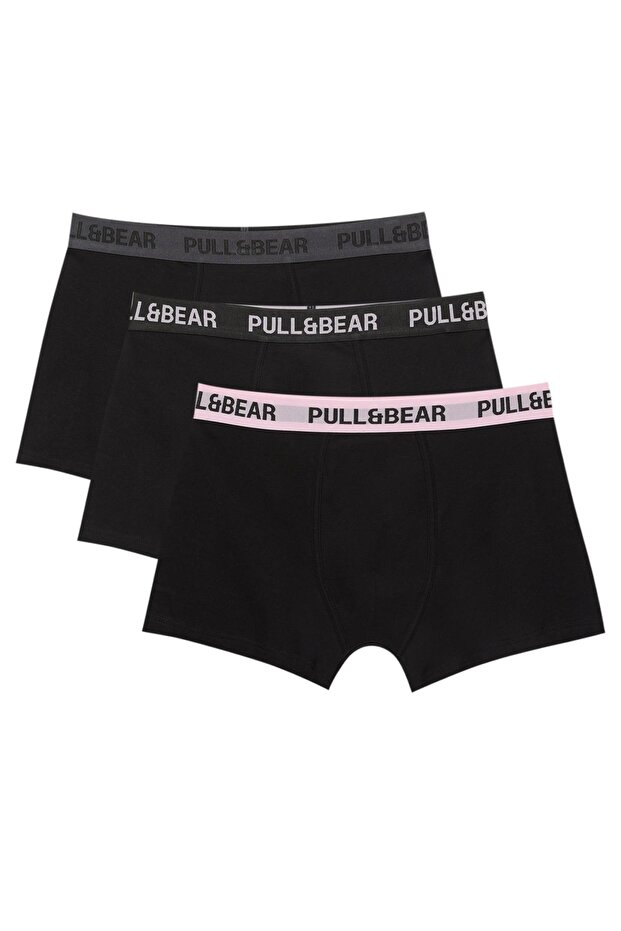 3'lü pembe belli boxer paketi - 3