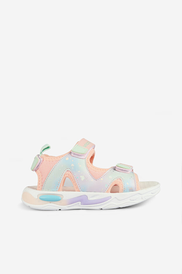 Puff Printed Girls' Powder Sandals