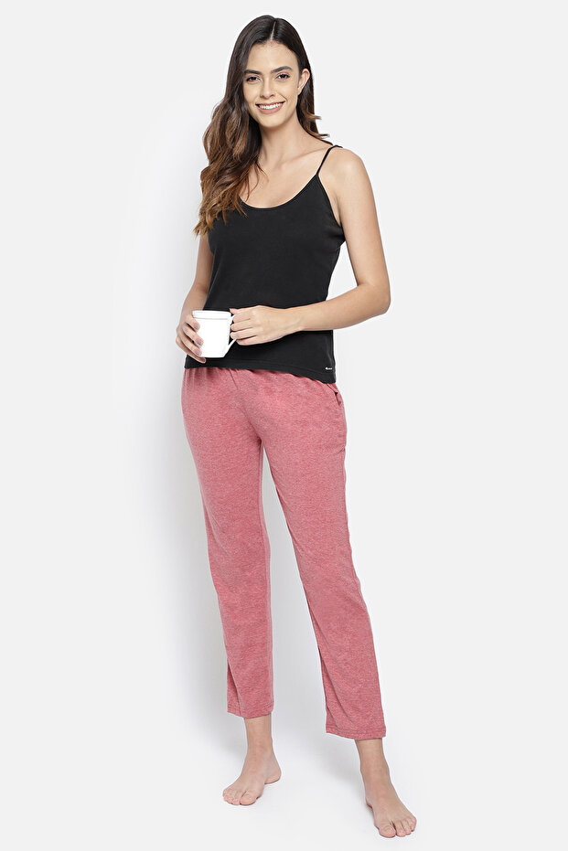 Chic Basic Pyjama in Dusty Pink - Cotton Rich - 1