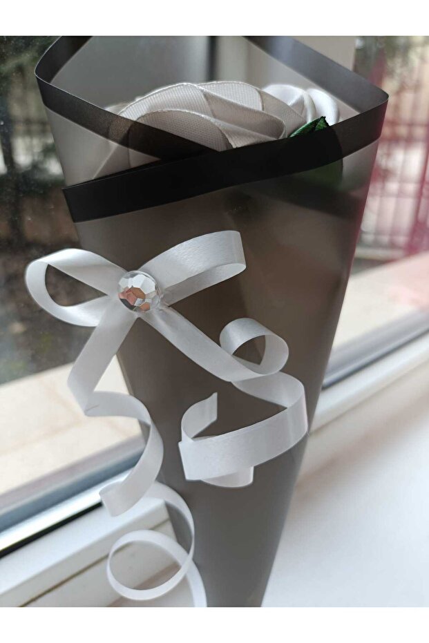 GRAY ROSE MINI-BOUQET - 3