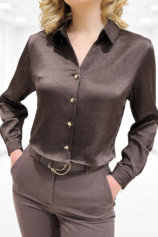 KISA SATEN GÖMLEK - 1