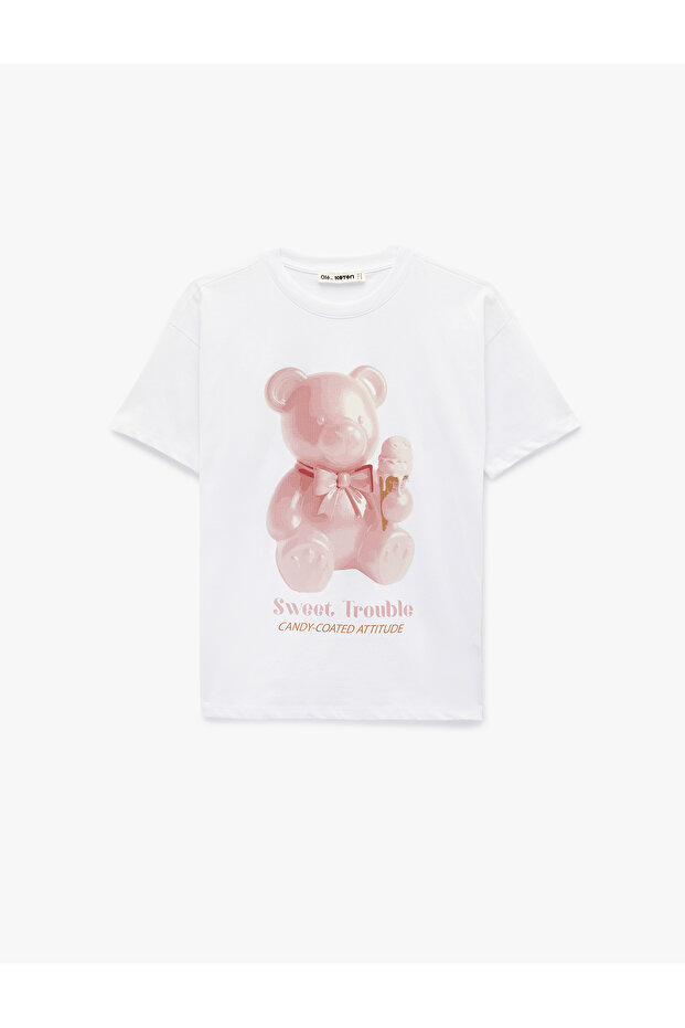 Women'S Ecru Teenage Tshirt Ss