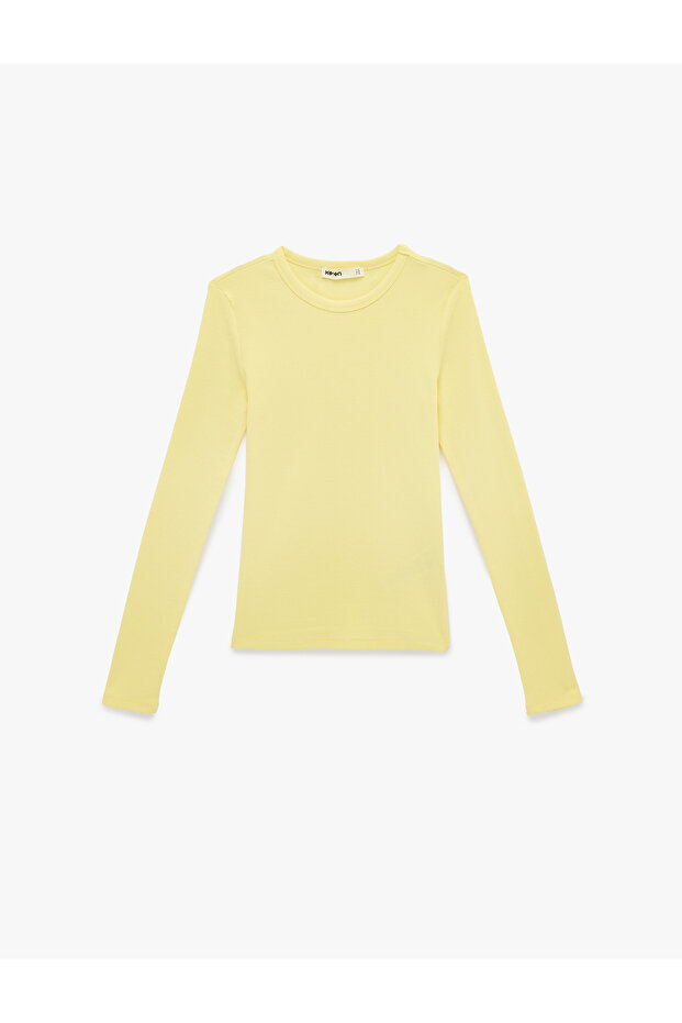 Women'S Yellow Crew Neck T Shirt