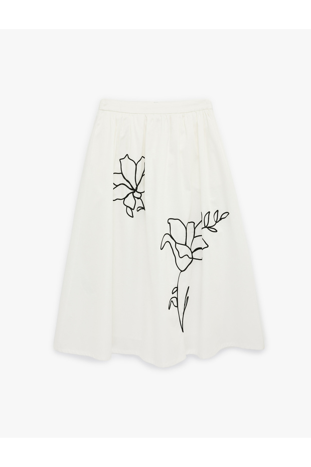 Women's Floral Flare Skirt