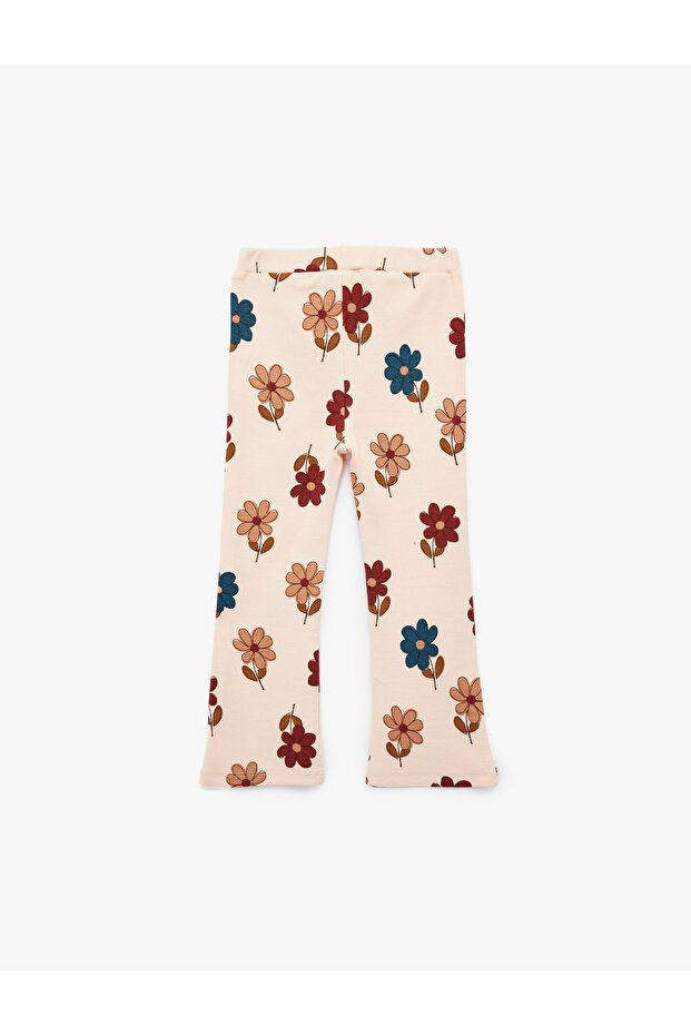 Baby Girl'S Pink Design Floral Leggings