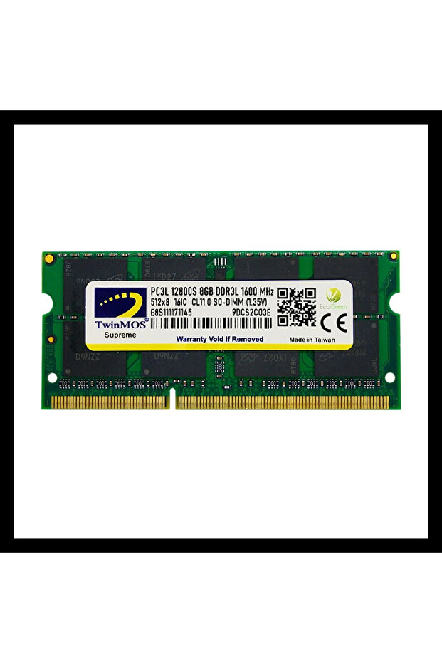Mdd3l8gb1600n, 8gb, Ddr3, 1600mhz, 1.35v Notebook Ram