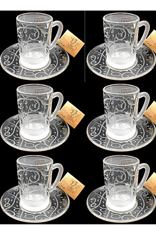 Tea cups 116 Rand Trns 6 Pcs