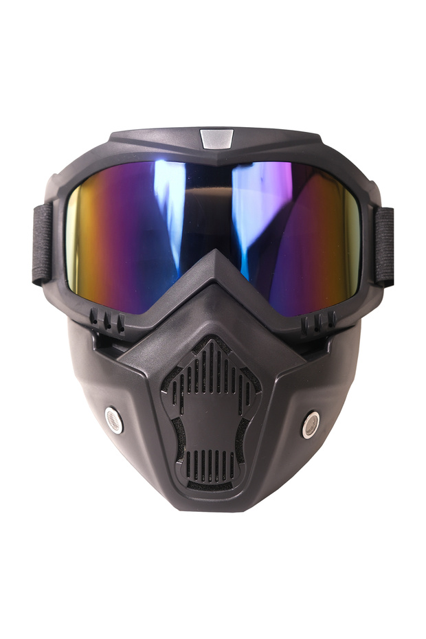 نظارات دراجات نارية MSK001 Enduro / Off-Road مع عدسات عاكسة باللون الأزرق