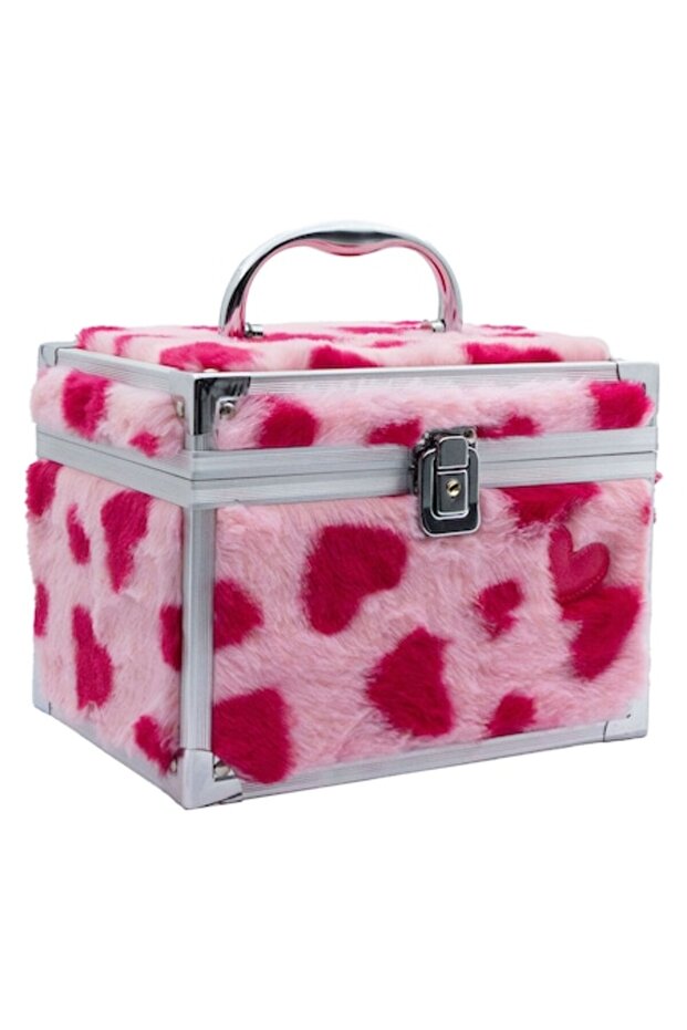 ! Fluffy Hearts Make-up Case - 1