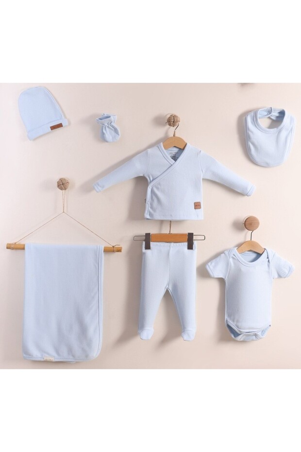 Newborn Report 7-Piece Hospital Discharge Set 100% Cotton