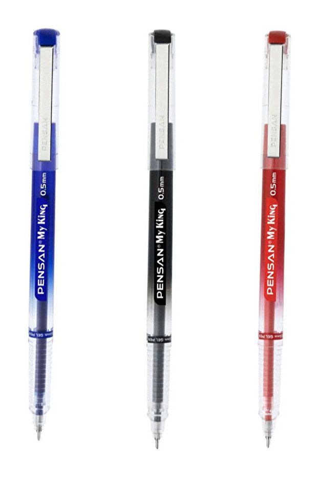 My-King Gel Metal Clip Pen Set of 6