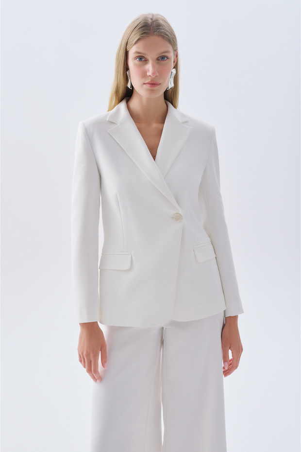 Double Breasted Blazer Jacket - 1