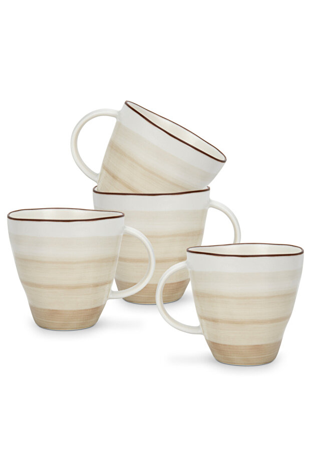 4-Piece Mugs Glide 375ml (Porcelain)