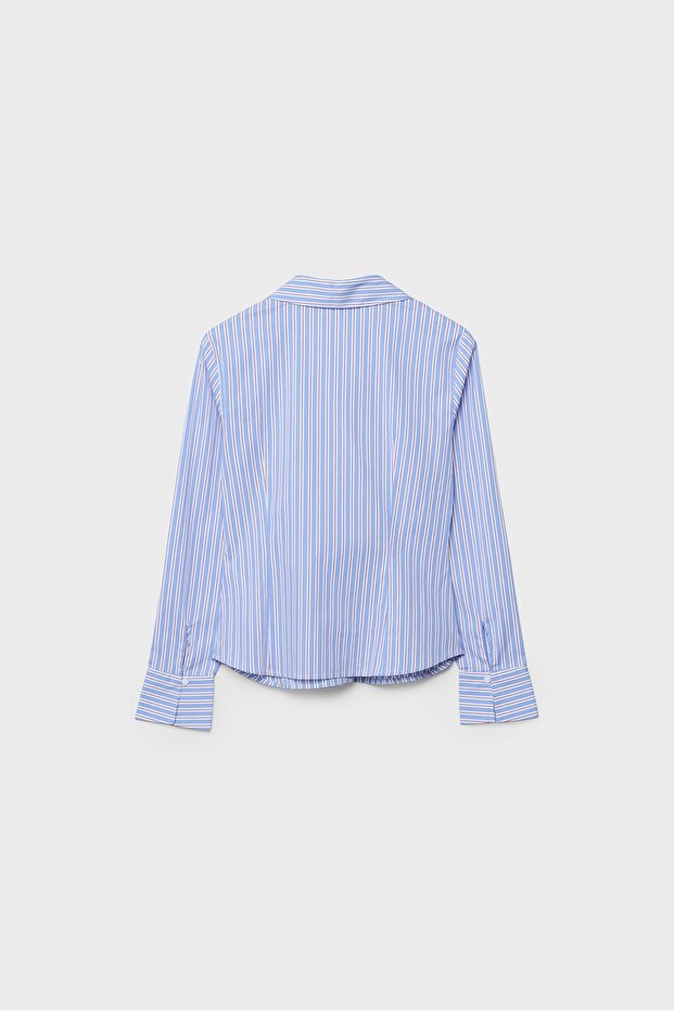 قميص مخطط أساسي ملائم - 6