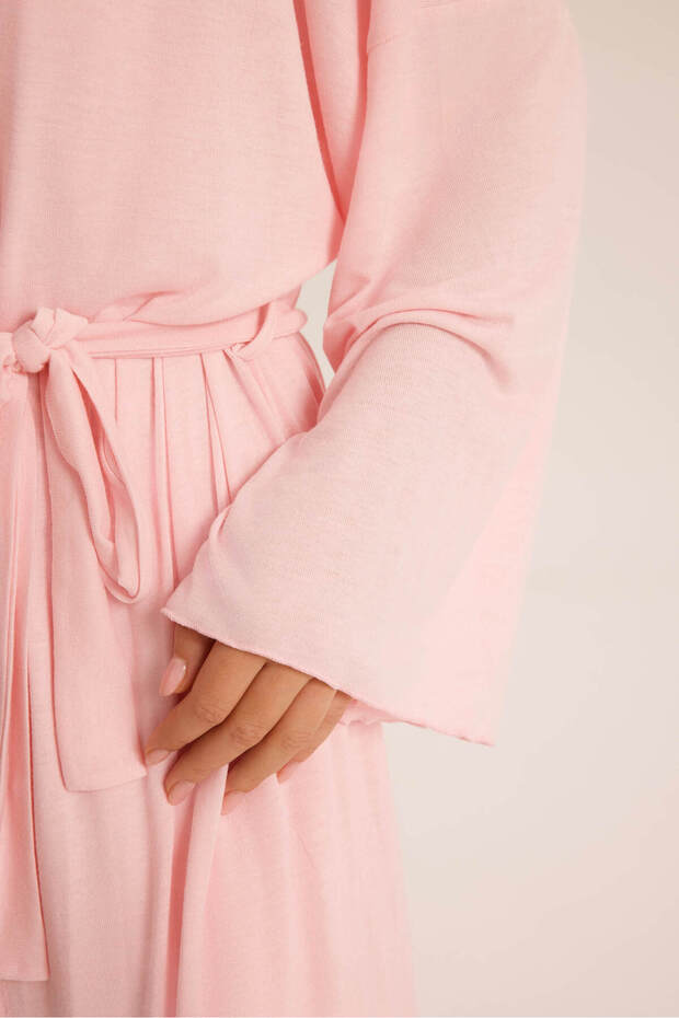 Raina Pembe Kimono Basic Üçlü Takım - 6