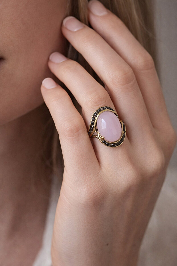 Lavinia Natural Stone Ring - 1