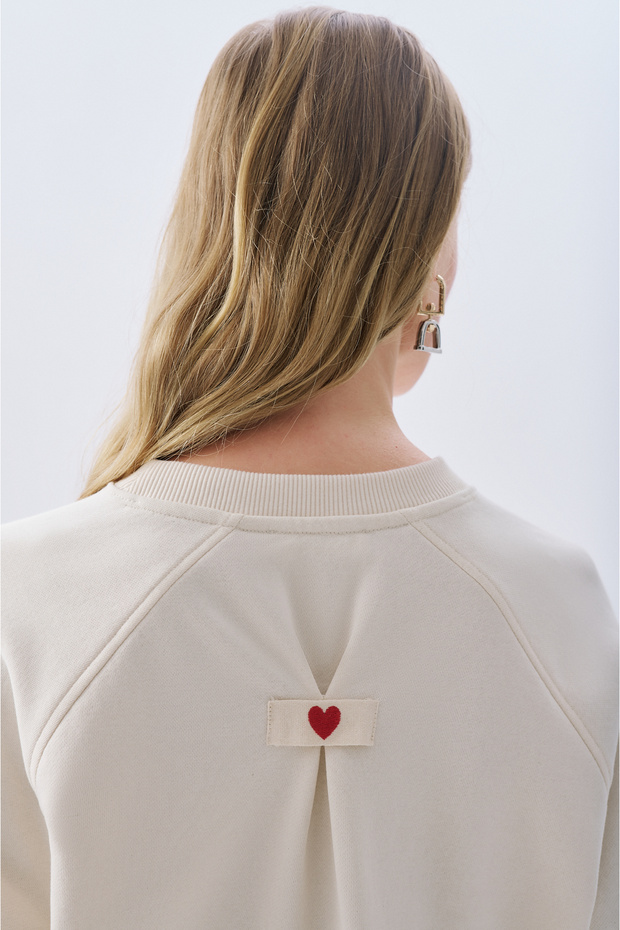 OVERSIZE BİSİKLET YAKA SWEATSHIRT - 3