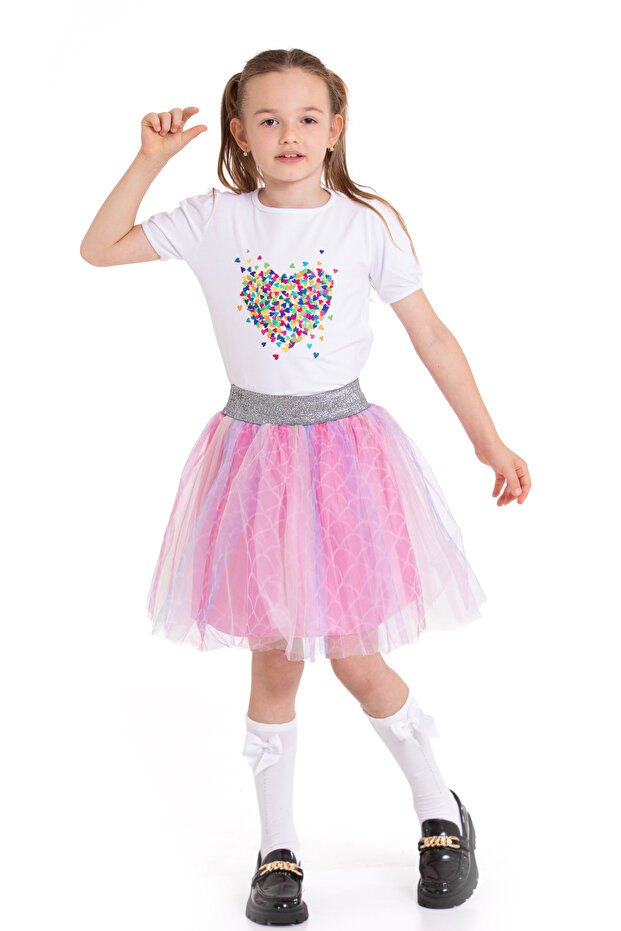 23 April 29 October Performance Outfit Girls' Tutu Skirt Bottom-Top Set