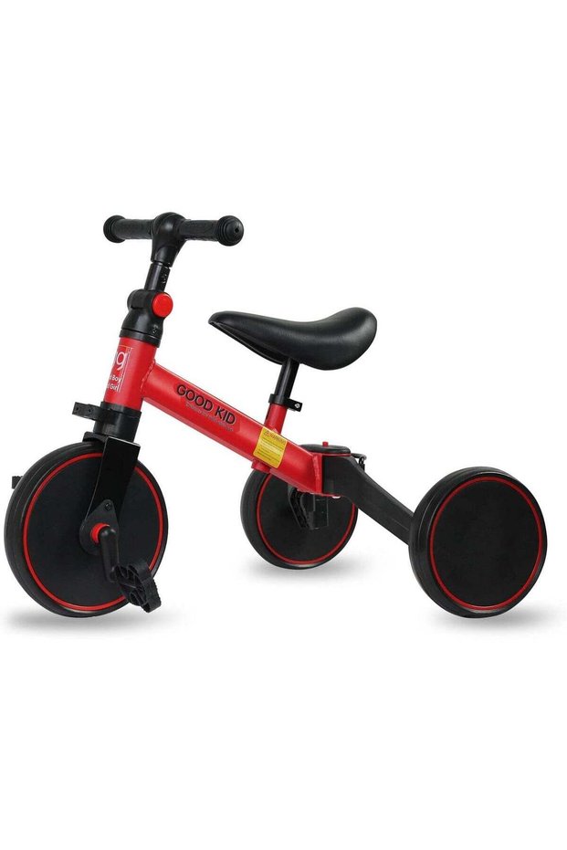 MUNTAQI 4-in-1 Kids Balance Bike & Tricycle for Toddlers