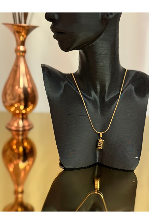 Gold Külçe Kolye - 4