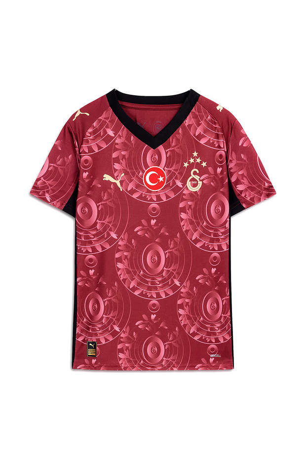 Galatasaray 2025/26 third kids red football jersey 77982003