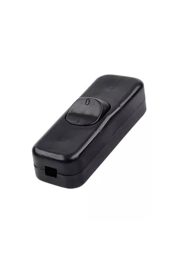 ON-OFF 3A 250V black wire switch with latching - 1