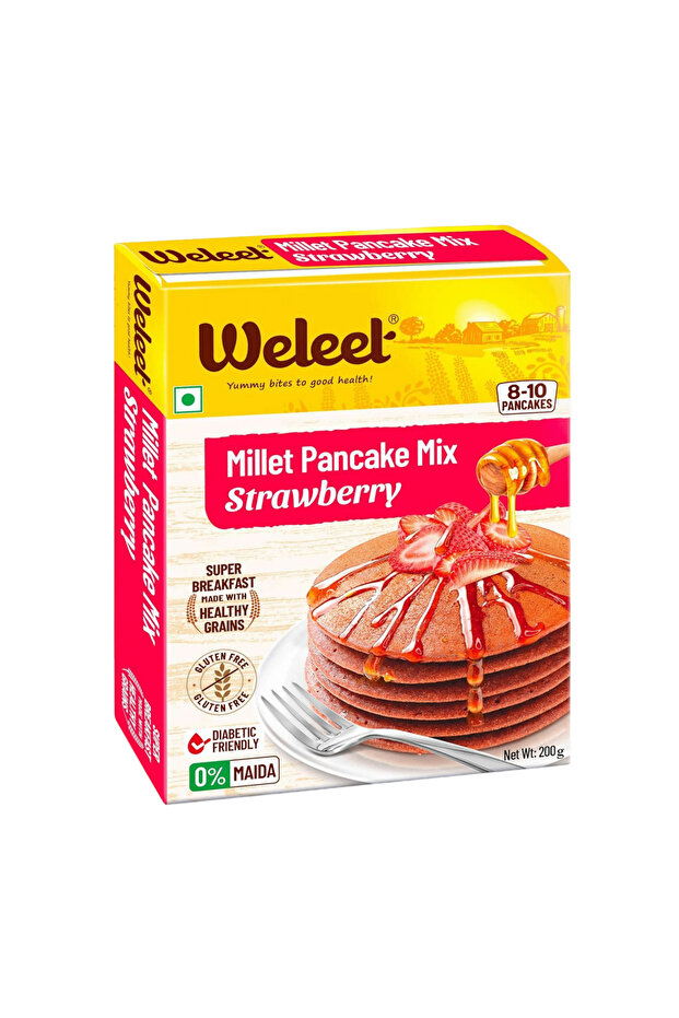 Millet Pancake Mix-Strawberry 200 g