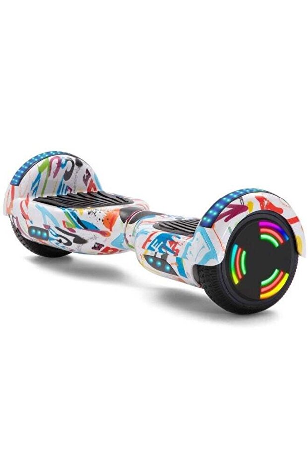 Smart Self Balancing Hoverboard for Kids & Adults – Bluetooth Music, LED Lights & Safety Sys