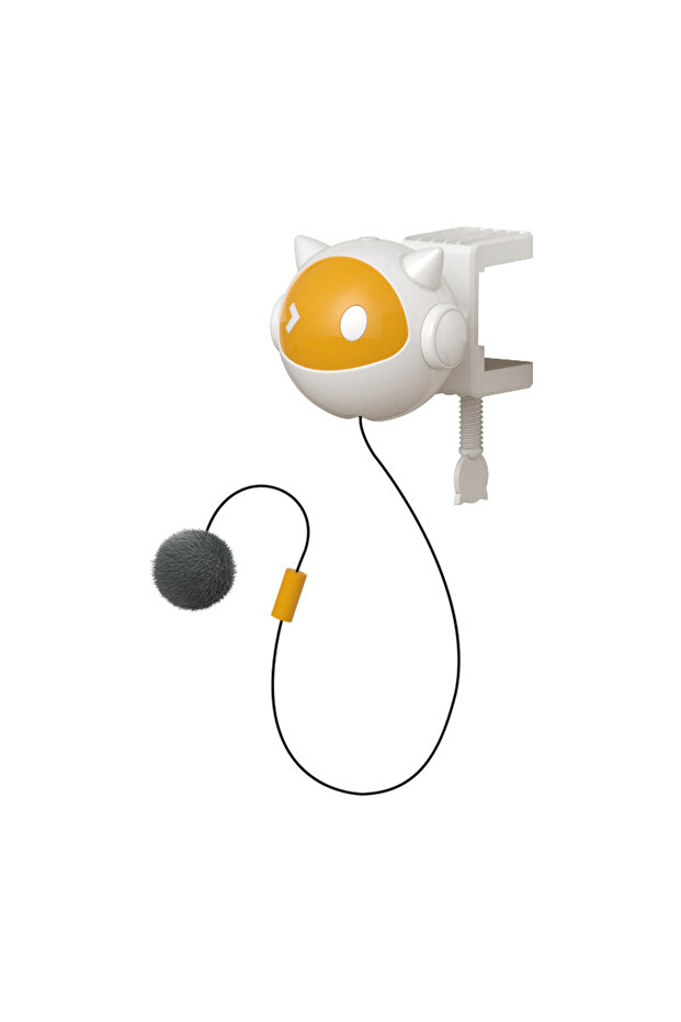 Yellow Automatic Lifting Cat Toy Ball Interactive Cat Ball Toy Electric Lifting Pet Toy Smart Pet Ca