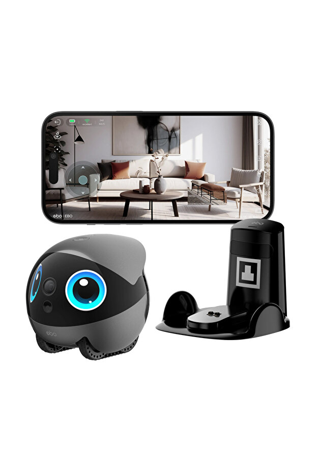 EBO Air 2 Plus Companion Robot 3K Home Camera Robot - Indoor Camera, Movable Robot