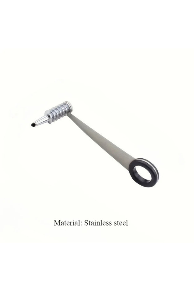 black Manual Vegetable Spiral Cutter - Stainless Steel Handheld Slicer with Curved Design, Suitable