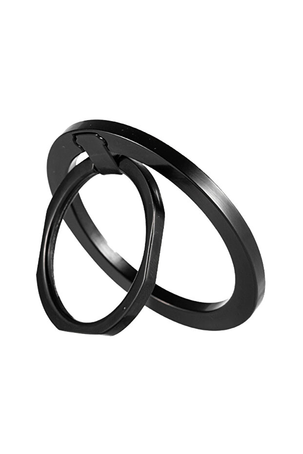 VIKEFON black Portable Universal Phone Holder Foldable Magnetic Finger Ring Stand For Magsafe iPhone