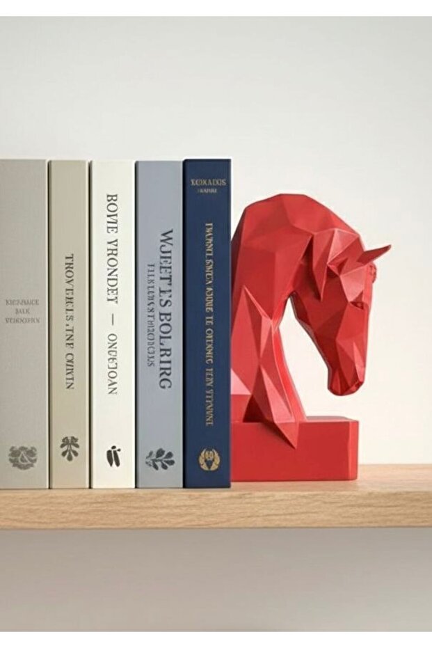 Decorative Book Holder with Cubit Horse Figurine