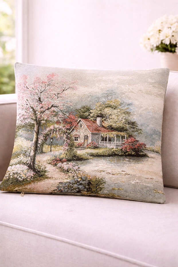 غطاء وسادة مزخرف بنمط ثنائي الاتجاه من كارلا لورين-41 مقاس 45x45