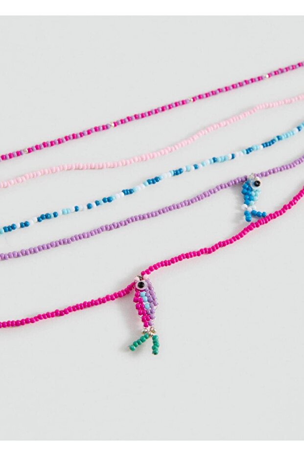 Boncuklu çoklu kolye - 1