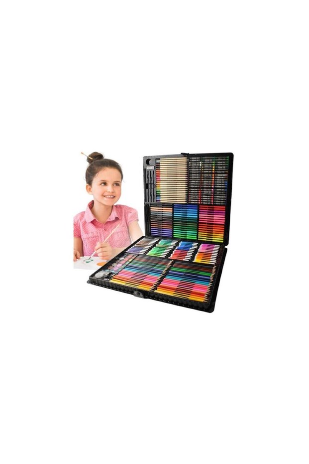 Complete Drawing and Painting Set, 258 Elements, Multicolor