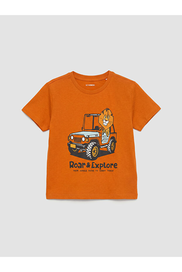I Zero Roba Collar Printed Boy's T-Shirt from Freezen Store