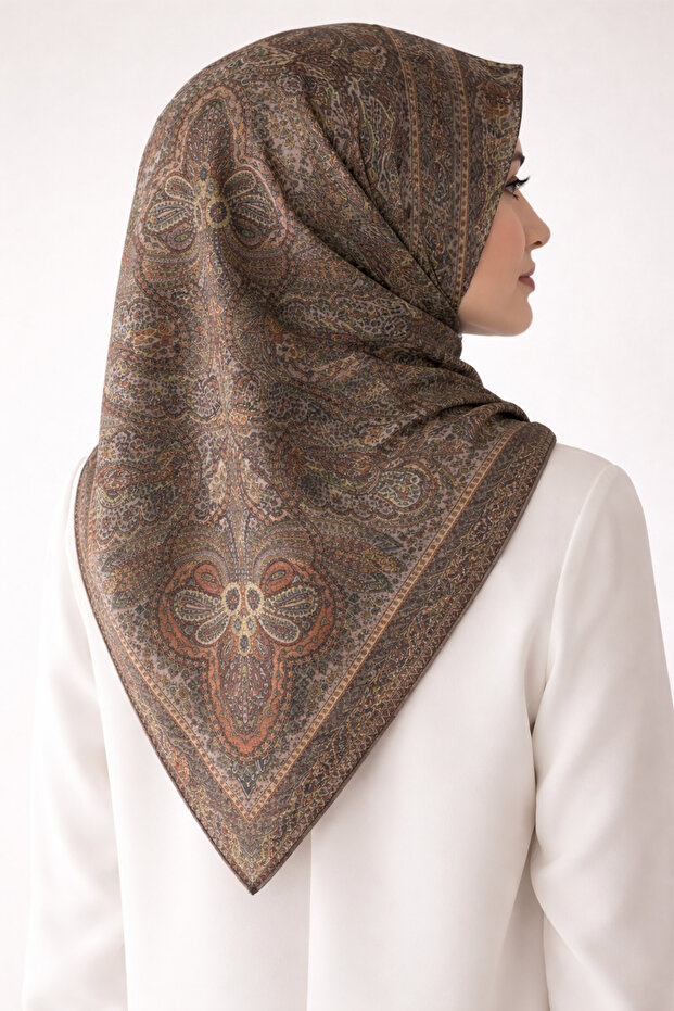 Etnik desenli soft şal LOCELLA - 1