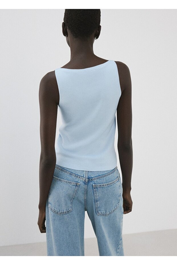 İnce örgü bluz - 4