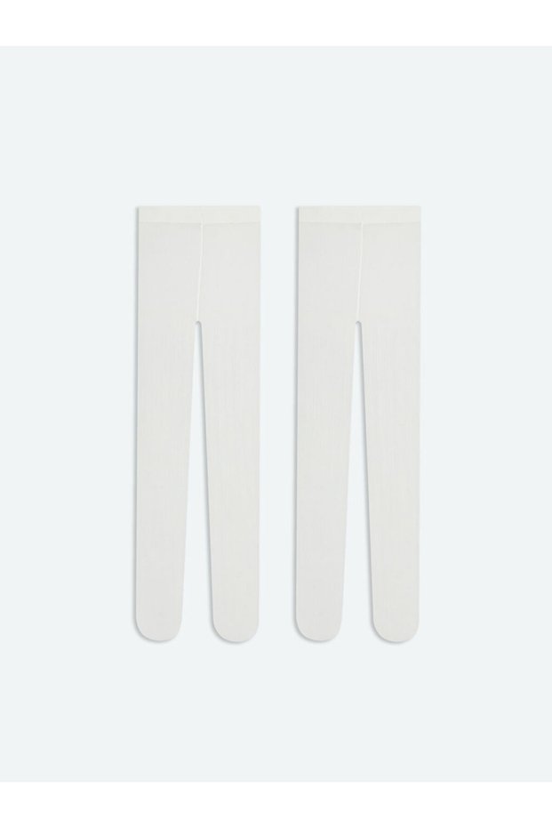 Quality Pieces from Çelebi Store: Baby Girl Pantyhose with Waistband, Pack of 2