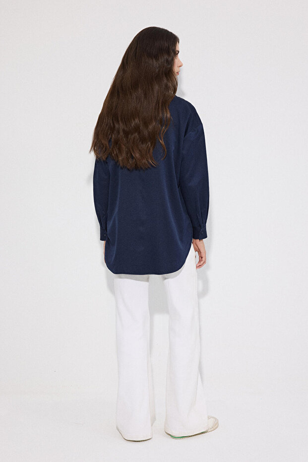 OVERSIZE BASIC GÖMLEK - 5