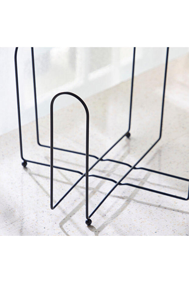 حامل أطباق العشاء من خشب الأبنوس - 3