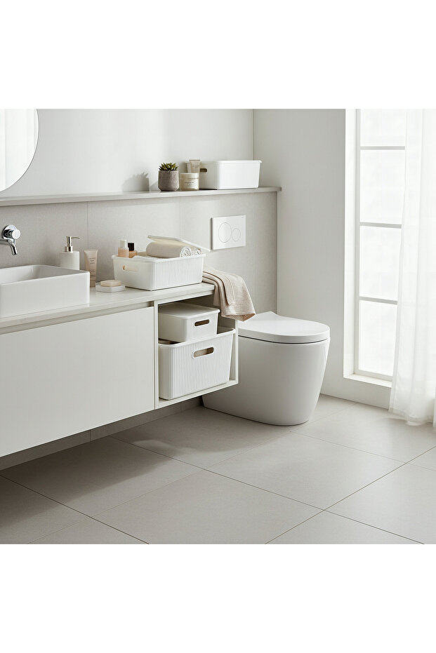 Orion Medium Ribbed Container with Lid - 4