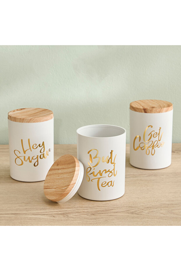 مجموعة برطمانات الشاي والقهوة والسكر - 6