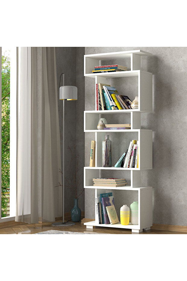 Modulix Block Narrow Zig Zag Bookcase - 2