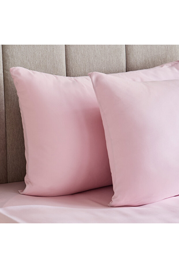 طقم غطاء وسادة ديربي من قطعتين مصنوع من الألياف الدقيقة الصلبة - 45×70 سم - 3